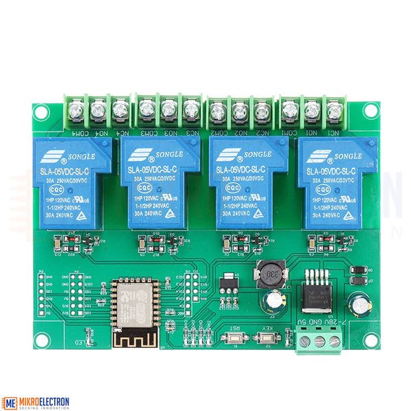 DC7-30V/5V ESP8266 WIFI 2/4 Channels Relay Module ESP-12F Development Board 