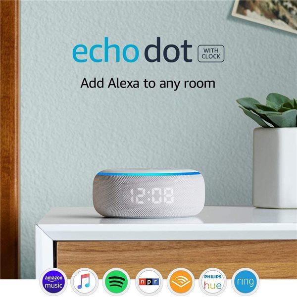 echo dot with clock refurbished