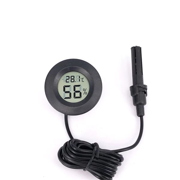 Mini Black Digital Thermometer Hygrometer Fridge Freezer Tester