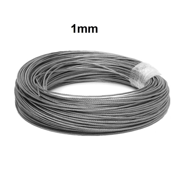 GALVANIZED STEEL WIRE ROPE METAL CABLE 1mm - Mikroelectron ...