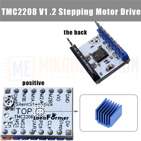 Stepper Driver Module With Heat Sink Tmc2208 V12 Mikroelectron Mikroelectron Is An Online 9554