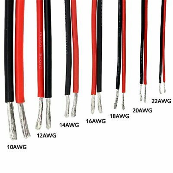 Flexible 10AWG Silicone Wire 50cm (Black) + 50cm (Red) - Mikroelectron ...