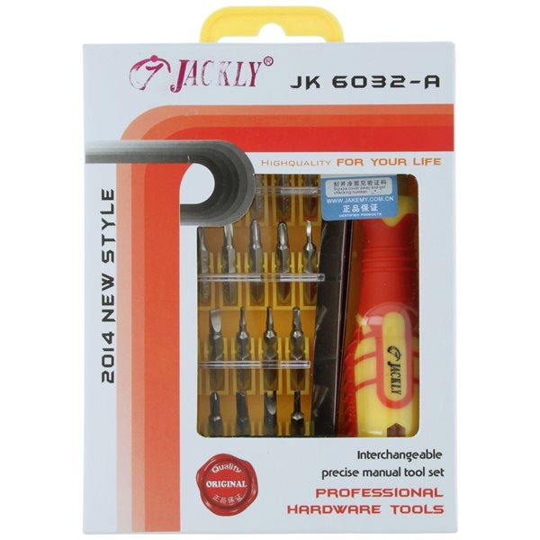 SCREWDRIVER 32 in 1 Professional Hardware Tools - JK 6032-A |  Electronic Tools