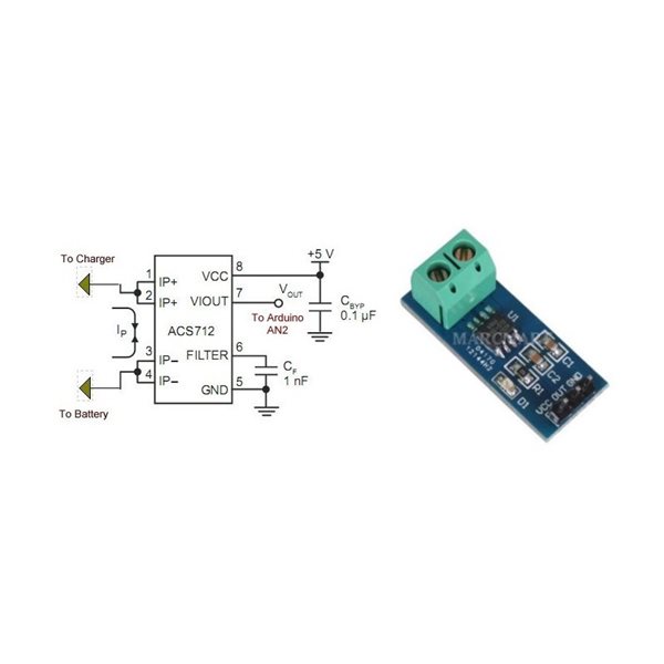 Acs712 схема включения