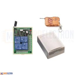 Wireless 4 channel RF Remote Control Switch DC12V 4CH relay Receiver Module