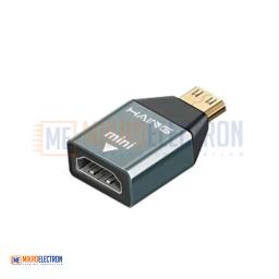 HAING HDMI Female to Mini HDMI Male OTG Adapter  HI-1024-MHA